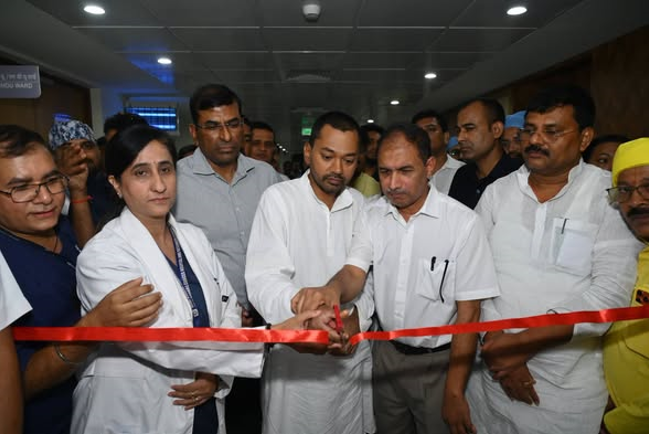 SKMCH परिसर में 42 बेड के नवनिर्मित ICU का उद्घाटन, स्वास्थ्य सुविधाओं का लिया जायजा